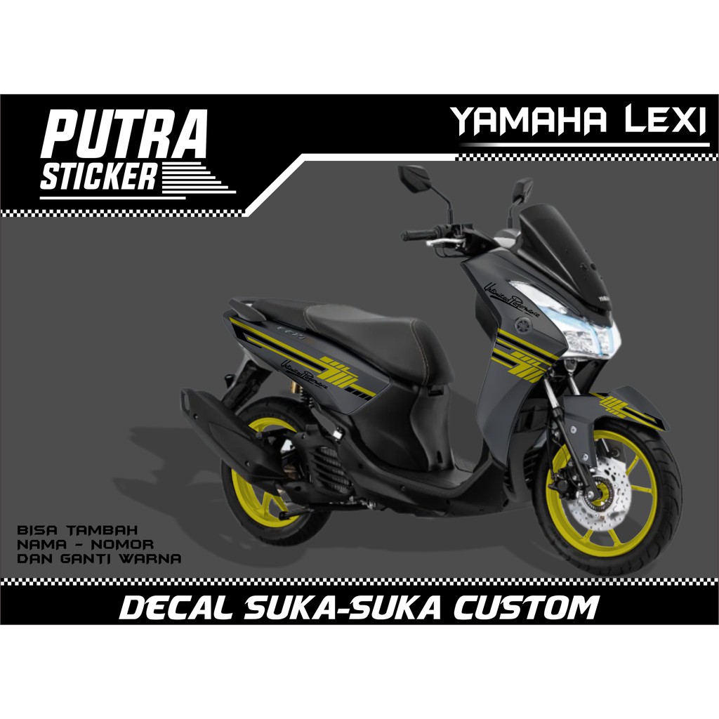 Sticker Decal Yamaha Lexi FULL BODY, sticker lexi