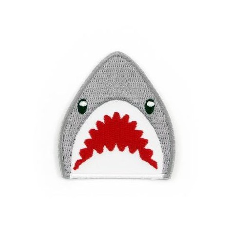 Patch bordir karakter ikan Hiu