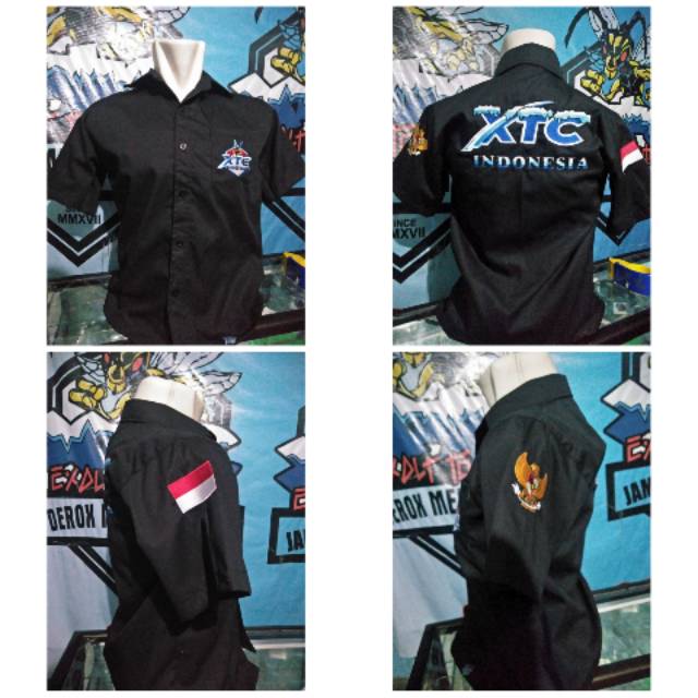 KEMEJA HITAM ORMAS XTC INDONESIA (ORIGINAL)