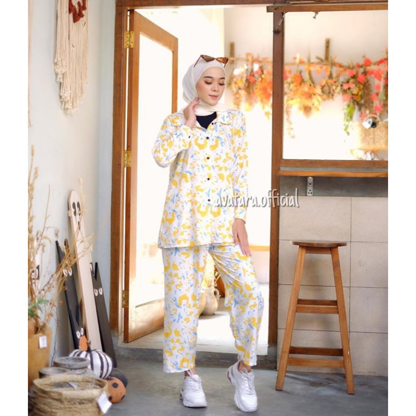 ONE SET  RAYON TIEDIE AMANDA / SETELAN RAYONTIE DIE AMANDA