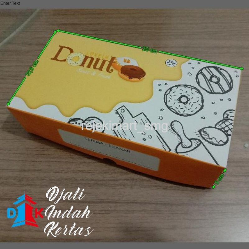 

Dus Donat Kecil Uk. 20x10.5x5. Kardus Donat isi 50 pcs