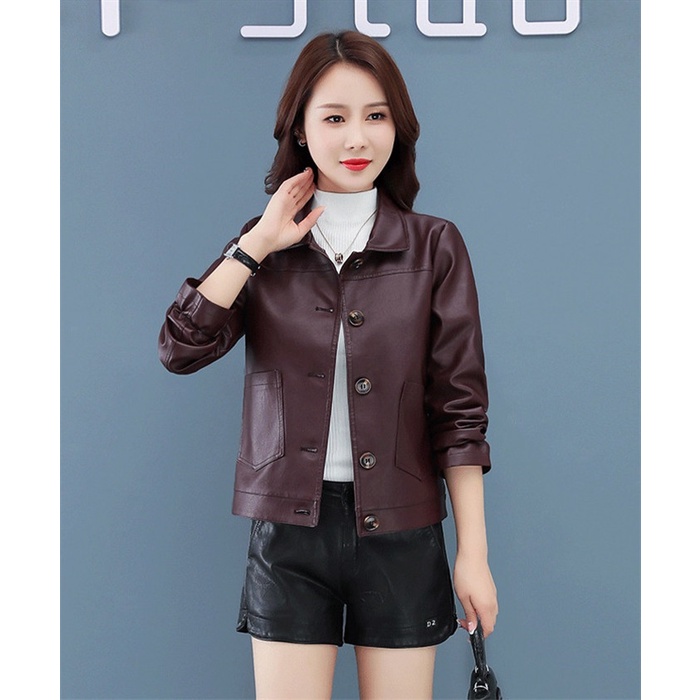 Jaket kulit wanita jaket motor wanita jaket kulit cewek kulit domba jaket kulit original jaket mante