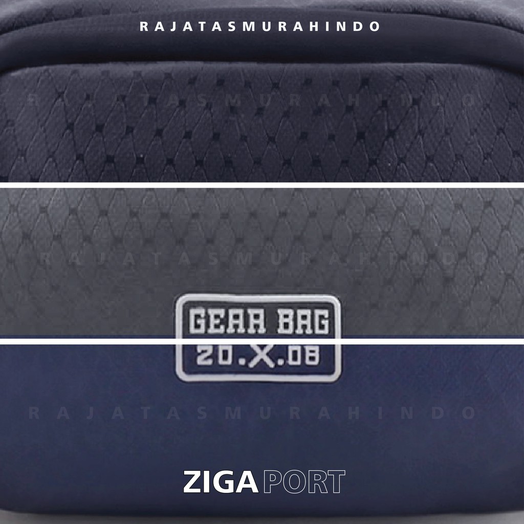 Waist Bag Pria Gear Bag 13111 ZIGA PORT + FREE USB EXTENTIONS CABLE - WaistBag With Charging Port