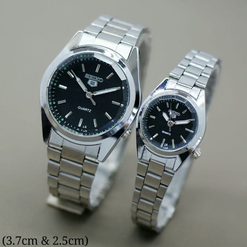 COD Jam Tangan Pria / Wanita Seiko Polos Tebal Murah