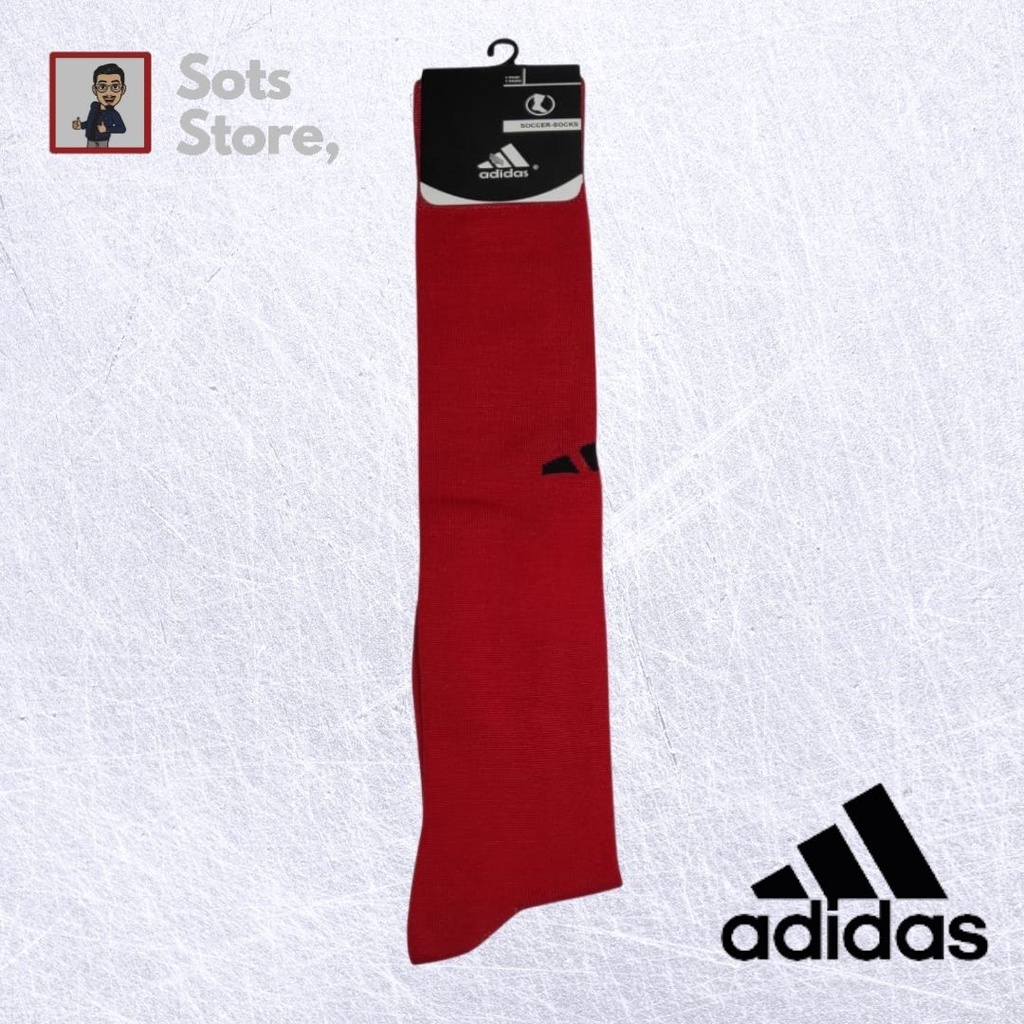 Kaos Kaki Sepak Bola / Futsal Adidas Merah Panjang