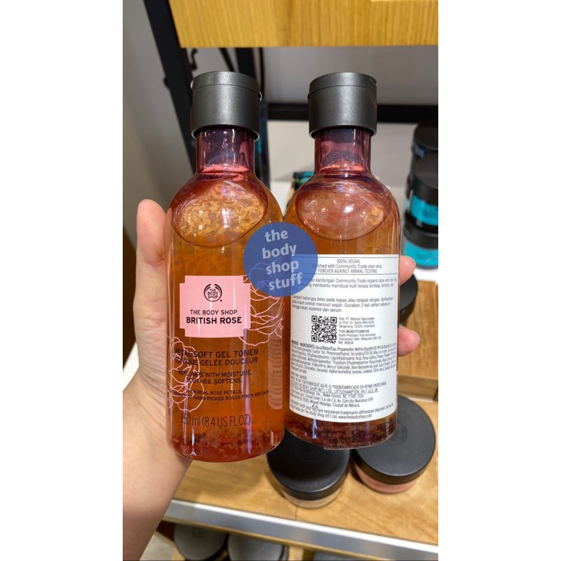 The Body Shop British Rose Petal Soft Gel Toner 250ml