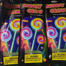 LOLLIPOP CANDY GLOW IN THE DARK / GLOWSTICK PERMEN WARNA WARNI NYALA / CANDY GLOW STICK