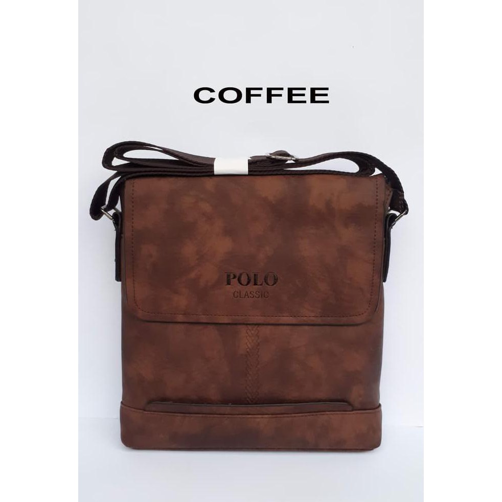 Sale Tas Selempang Sb 724-05 Polo Classic Tas Selempang Pria/Wanita - Khaki Terbaru