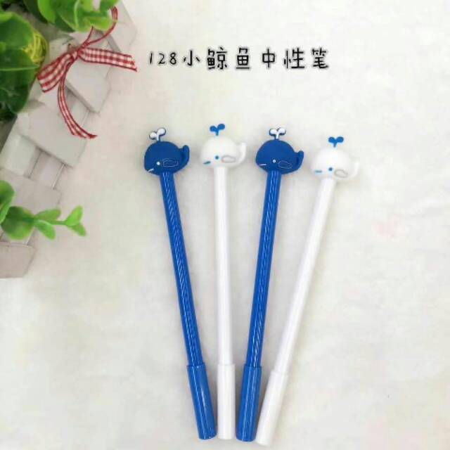 

12 pcs Pulpen Lumba Lumba Putih Biru 128