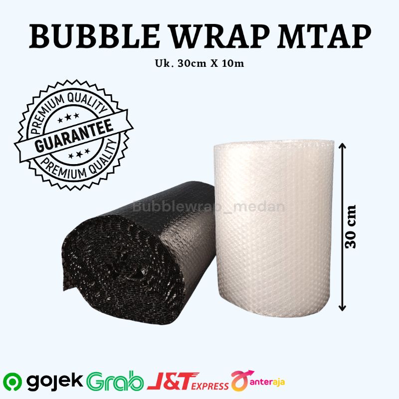 

[MEDAN] BUBBLE WRAP MTAP UKURAN 30 CM X 10M KHUSUS GOJEK DAN GRAB HITAM DAN BENING MURAH