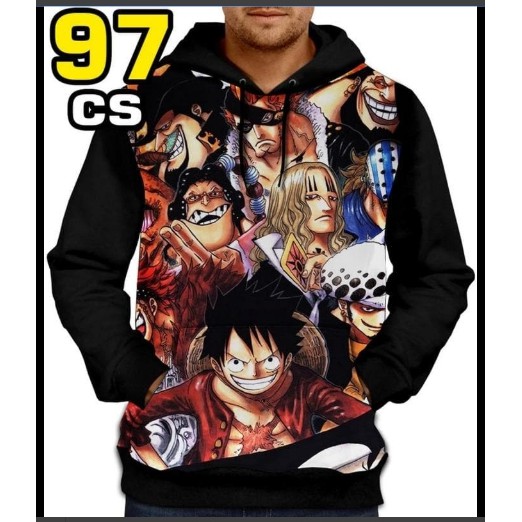 HOODIE JAKET ONEPIECESUPERNOVA - JAKET ANIME KEREN - JAKET BAJAK LAUT