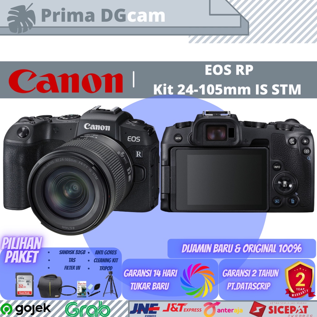 Jual Canon EOS RP Kit RF 24-105mm F4-7.1 IS STM Garansi Resmi | Shopee ...