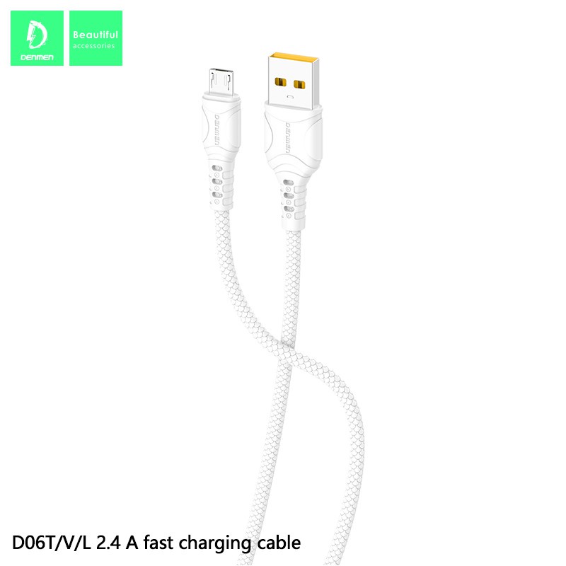 [WS] Kabel Data USB 2.4 D06V Cable with Male to USB Lightning, USB Data and Charger to USB Male