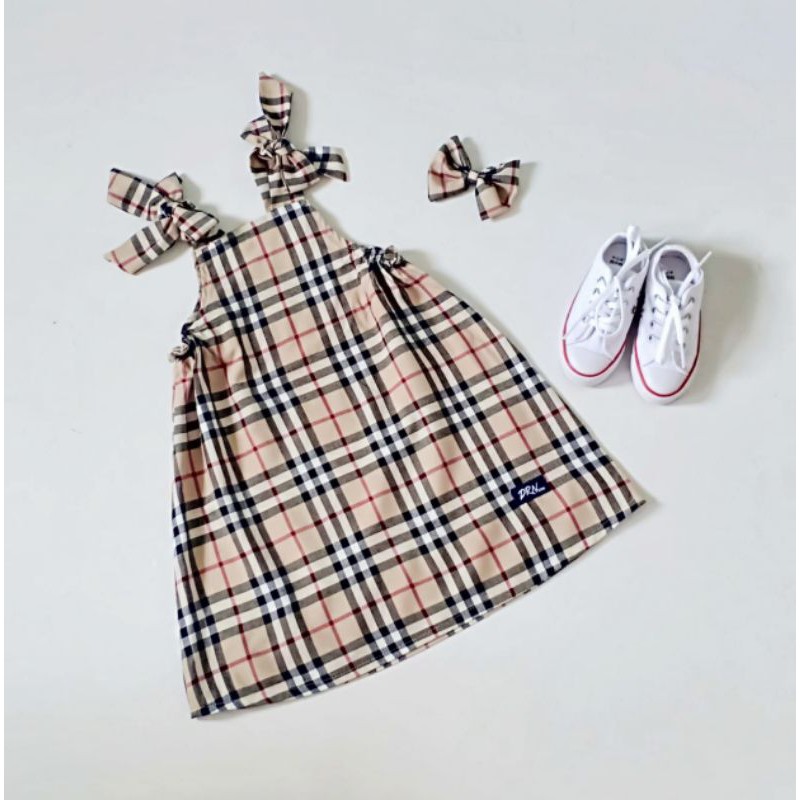 DRESS BURBERRY ANAK || OVERALL BURBERRY DRNKIDS