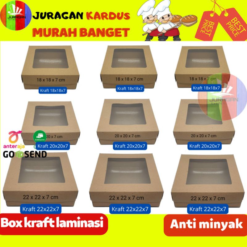 

DUS PIZZA 18x18x7, 20x20x7 , 22x22x7/ DUS DONAT /DUS KRAFF/DUS JENDELA/DUS LAMINASI