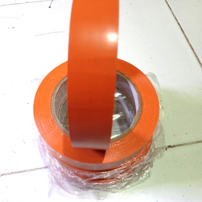 

Lakban Lantai Orange - Masking Tape Vinyl - Lakban Lantai Vinyl 24mm PSJ27