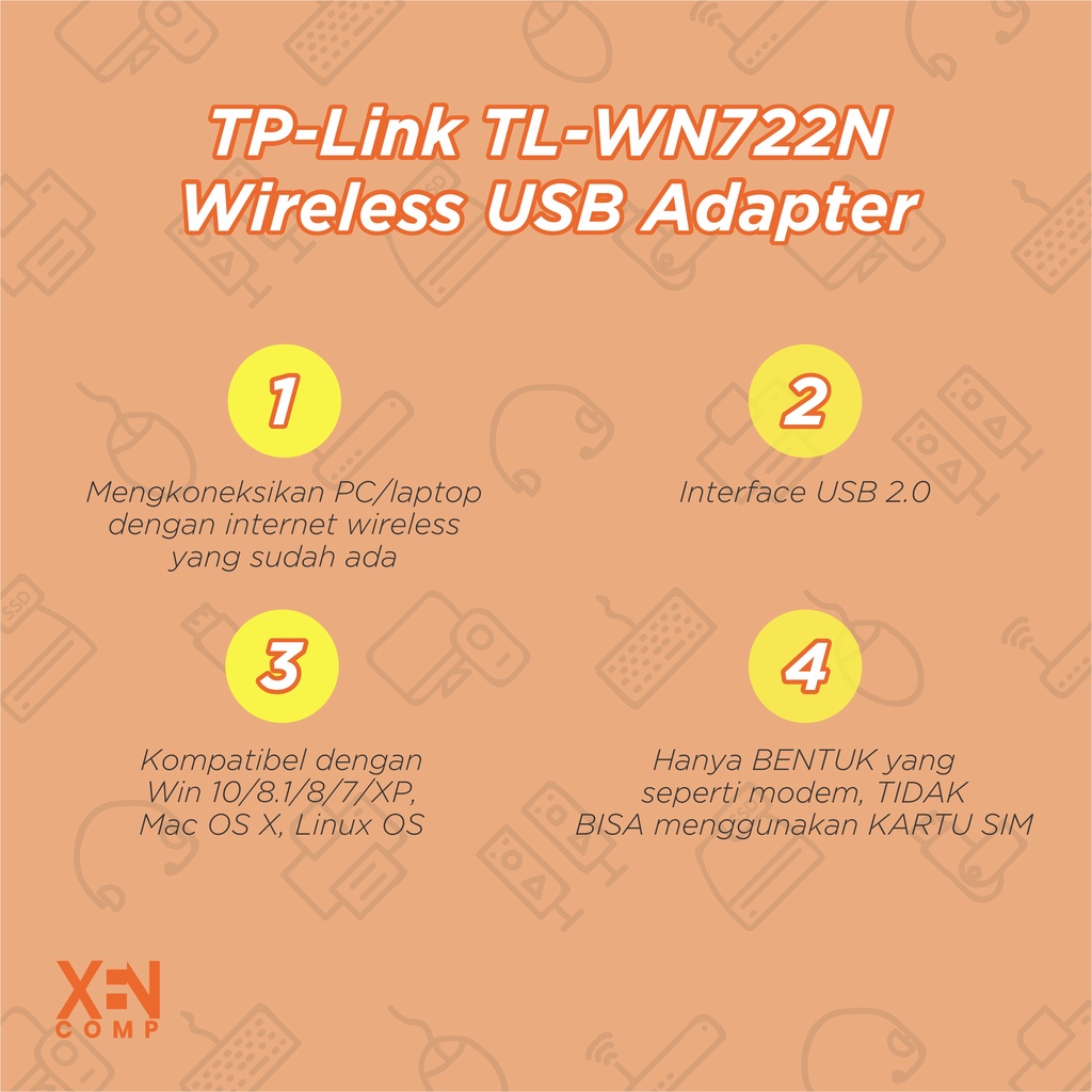 TP Link USB Wireless Adapter / USB WIFI TL-WN722N