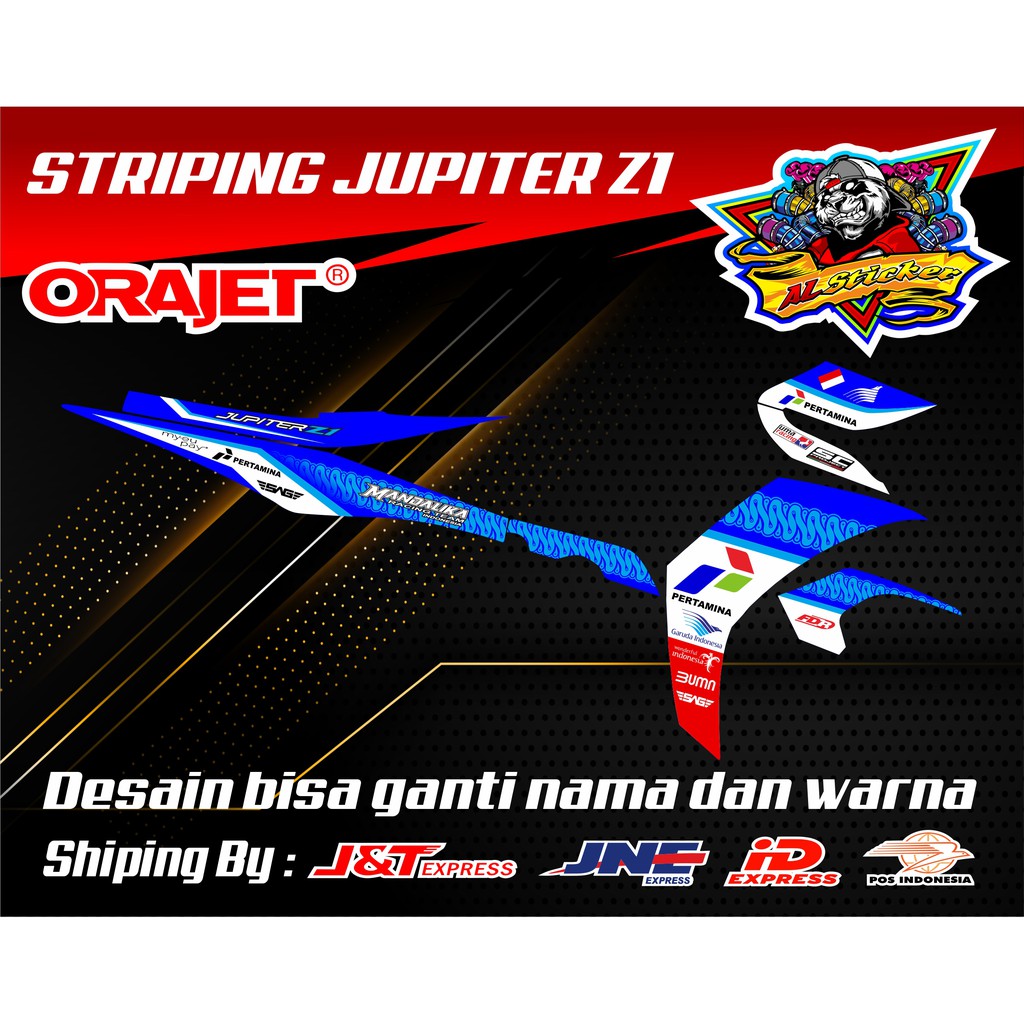 Striping Jupiter Z1 Custom Road Race Livery Mandalika Racing Team