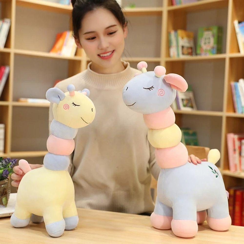 Quinton Giraffe Plush Toy Mainan Anak Anak Hadiah Boneka Plushie Boneka Binatang Boneka Kartun Dekorasi Rumah Jerapah Boneka Mainan