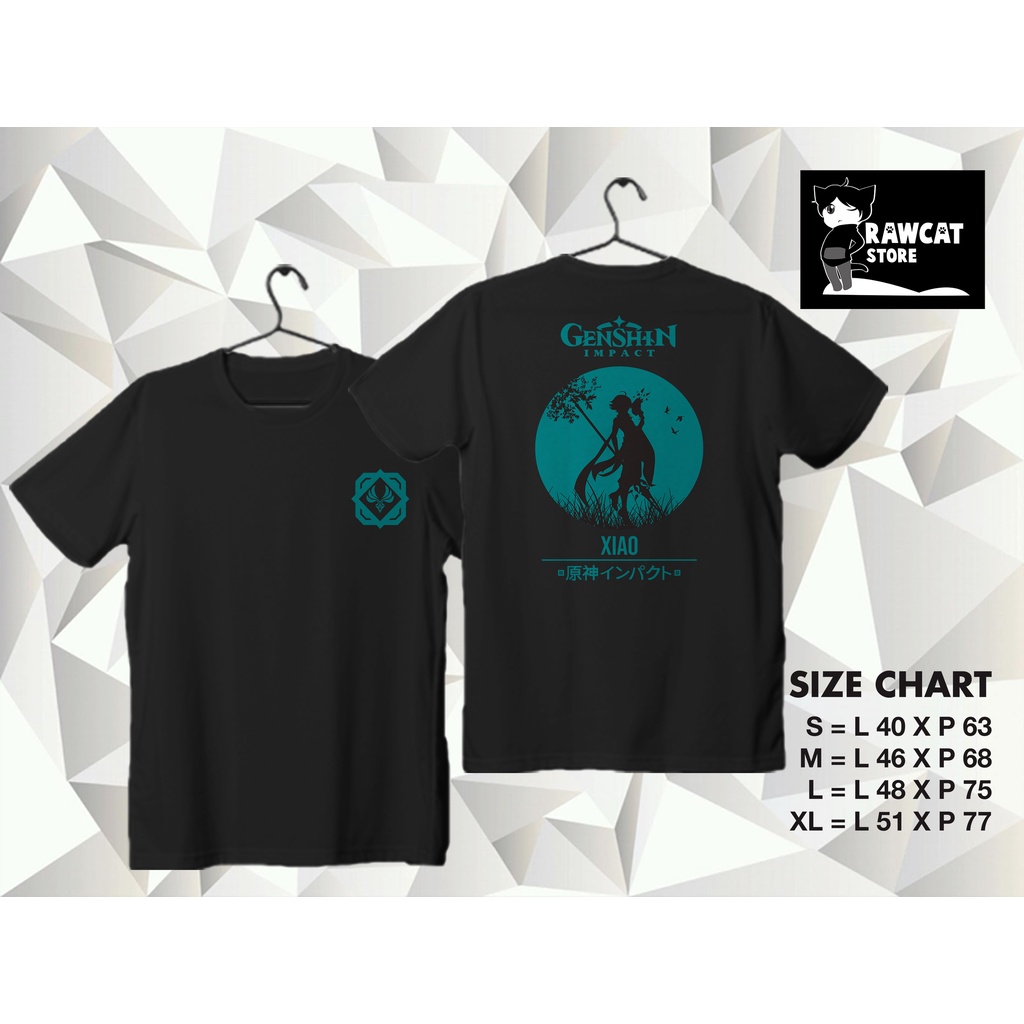 Kaos Distro Xiao Genshin Impact