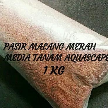 Pasir malang merah 1kg media tanam aquarium aquascape media tanam