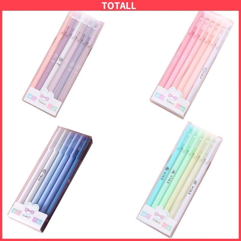 COD 6 Buah/Set Tanda Tangan Pena Sederhana Siswa Penel Pulpen Morandi Warna Siswa Tanda Tangan Pena Sekolah Kantor Pasokan Alat Tulis-Totall