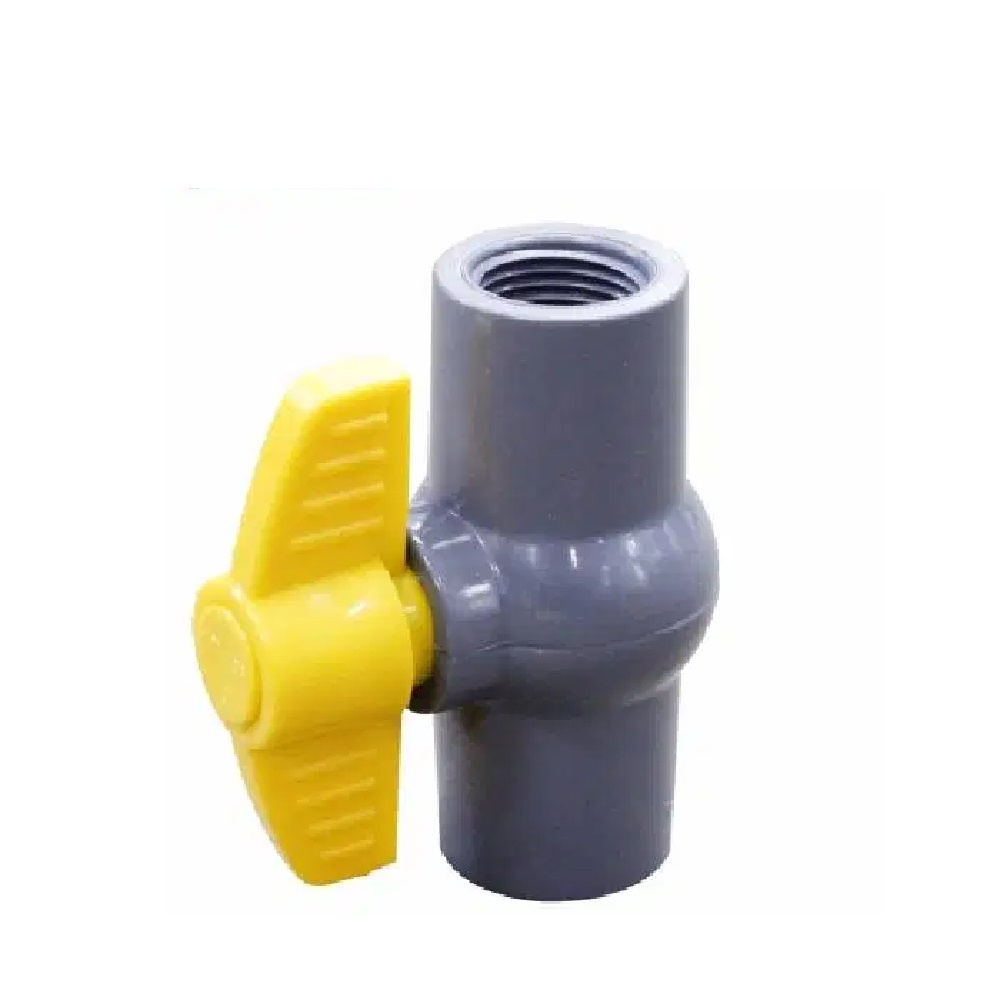 ONDA PVAG Sambungan Drat PVC Valve Katup Keran / Stop Kran Drat Dalam 1/2&quot; 3/4&quot;