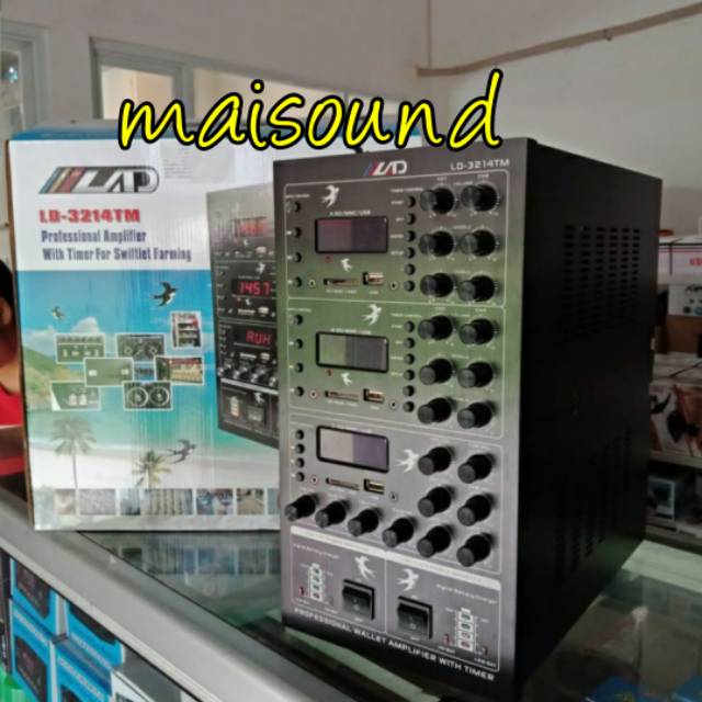 AMPLI LAD LD 3214 TM AMPLIFIER WALET LAD 3214TM 3 PLAYER ORIGINAL