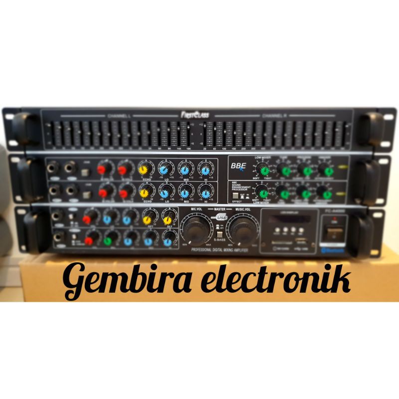 Ampli bluetooth firstclass FC A4000 ORIGINAL GRADE A BBE PROCESSOR power amplifier mixer