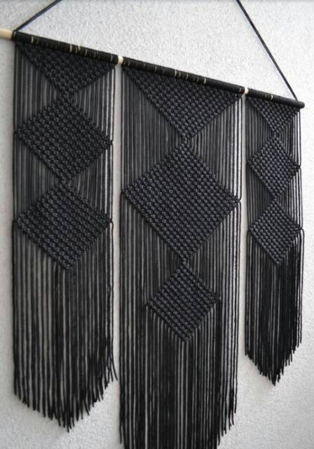 READY STOK) macrame Hiasan dinding tali koor  wajik / macrame wall hanging/ Dekorasi rumah