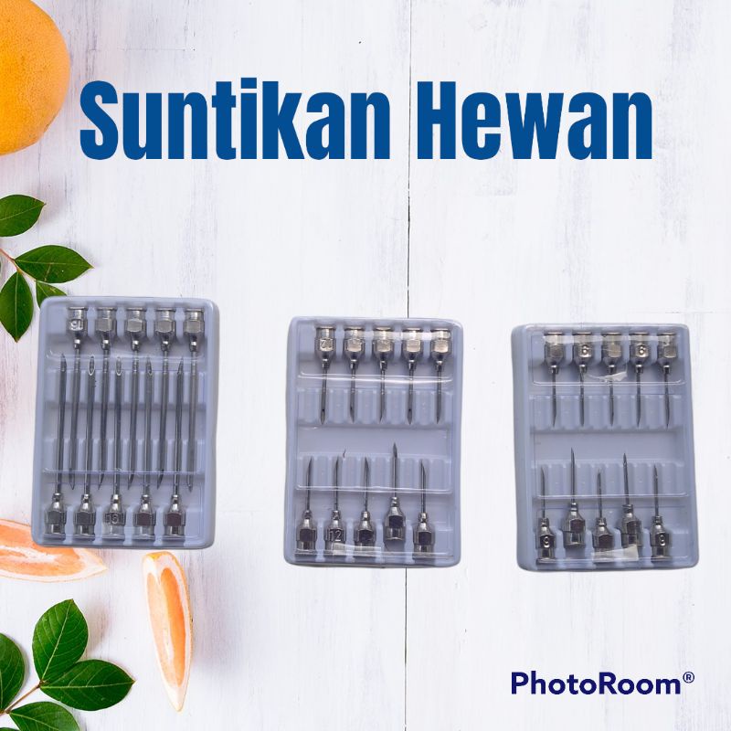 jarum suntik vaksin hewan ternak stenles vaksin ayam domba unggas kambing sapi babi anjing
