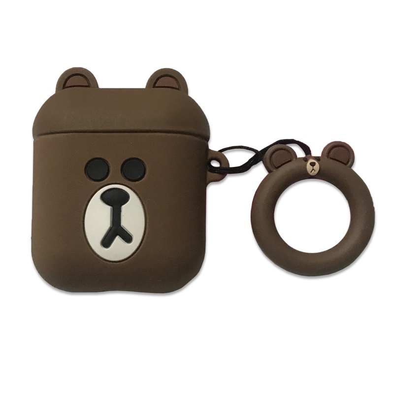 【COD】 Cover Protector  Airpod Case  / Casing Airpods 2 / Case Airpods 2 /airpods Macaron / Airpods Gen 2 / Casing Airpods  /softcase Airpods /headset Bluetooth-brownie  bear