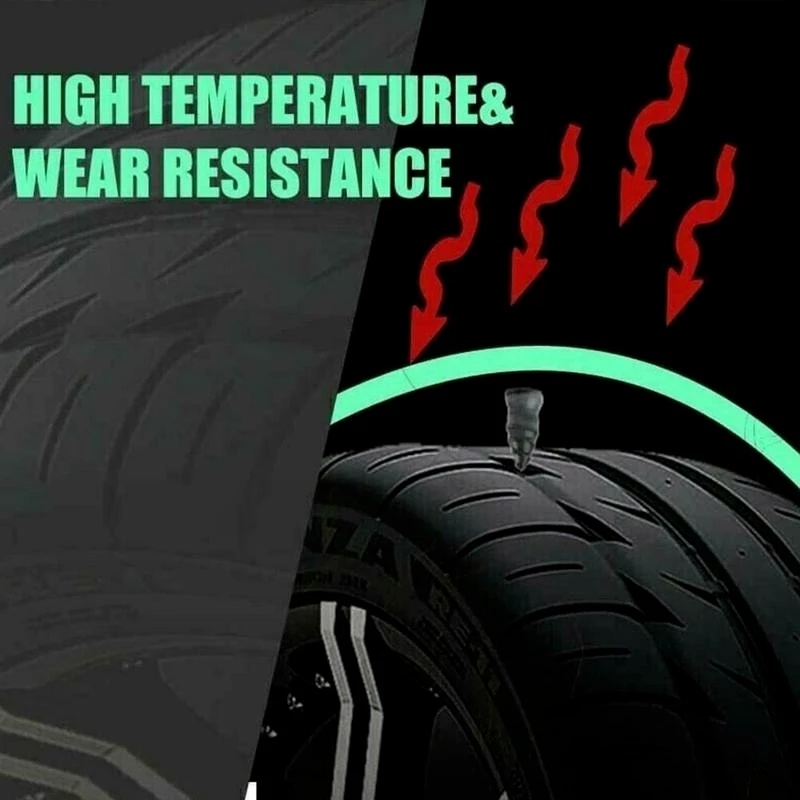 10Pcs/Box Portable Wear Resistanc Motorcycles Vacuum Tubeless Tire Self Fast Repair Mini Rubber Glue Nail