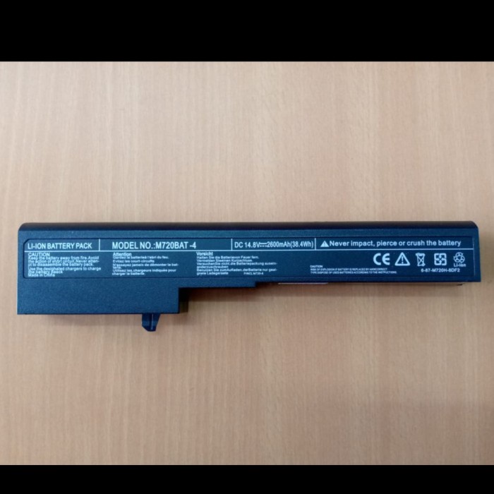 Baterai Original AXIOO M720BAT-4 M72SR M73SR M73X Black