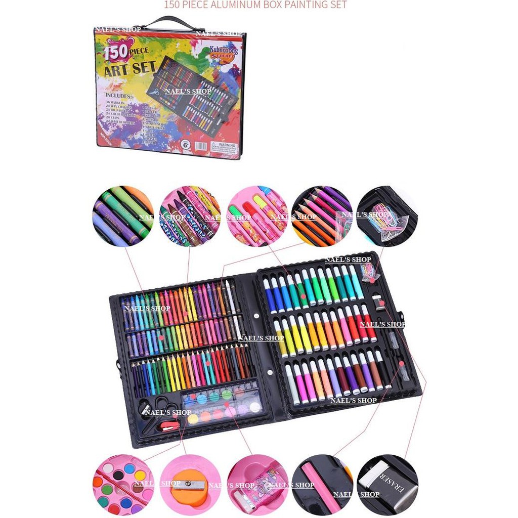 

PROMO PENSIL WARNA 150 PCS / 150 PIECE ART SET PERALATAN MELUKIS ART SET MENGGAMBAR