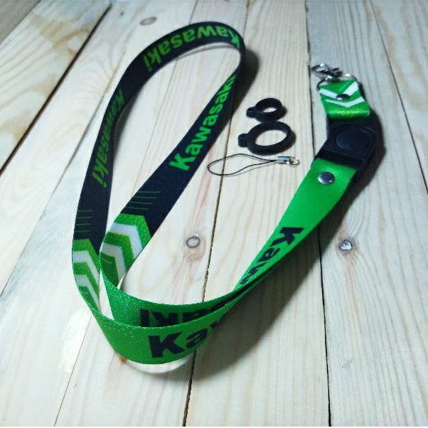 

Lanyard Pod + O-Ring / Gantungan Id Card motif kawasaki