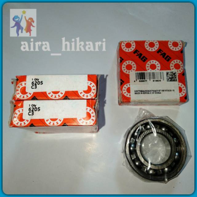 Bearing FAG 6205 C3