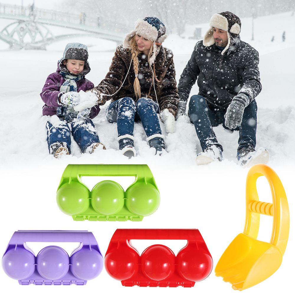 Solighter Snowball Maker Clip Bola Bulat Lucu Snow Ball Alat Penjepit Plastik