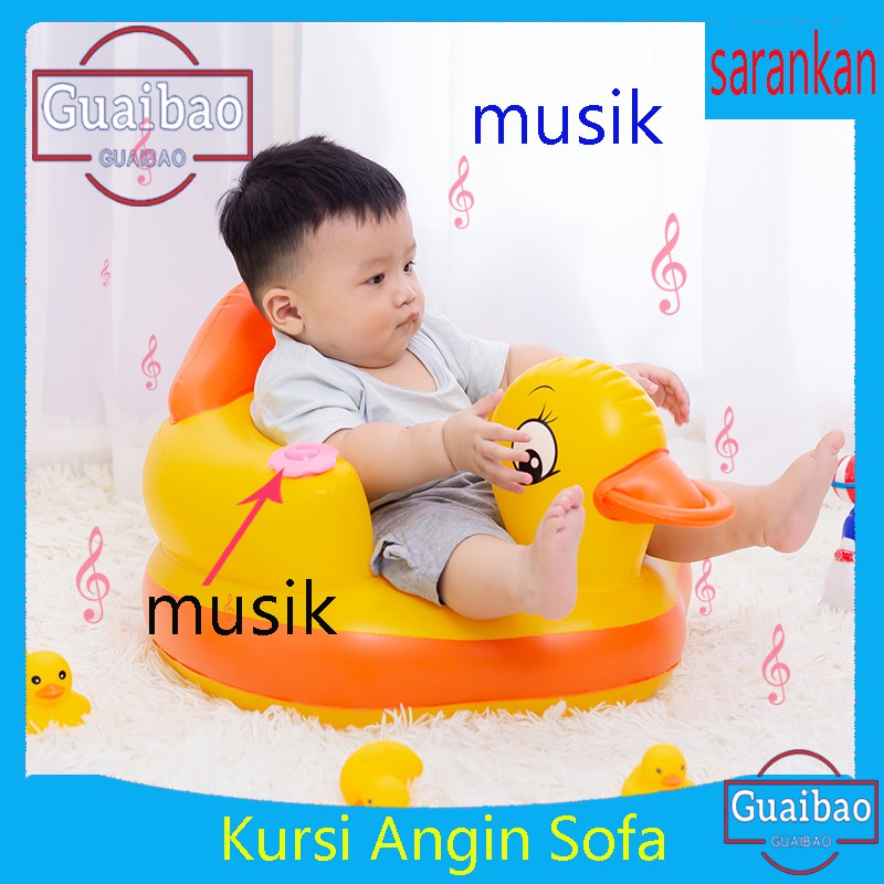 Sofa Tiup Kursi Musik Tempat Duduk Bayi Infant Seat Sofa bayi / Portabel Kursi Bayi untuk Belajar Duduk dan Makan. Multifungsi.Gaya baru Sofa Tiup ,bahan pvc .buah zaitun pola Tiup Sofa Kursi