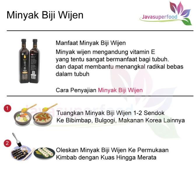 

SESAME 100 750 MINYAK OIL WIJEN KOREA ML SDFD51313