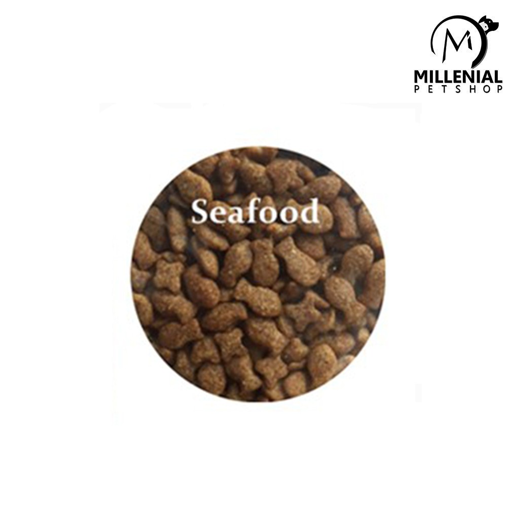 [GOSEND] Makanan Kucing Nice Seafood Tuna 20kg Nice Bentuk Ikan  donat karungan 20 kg