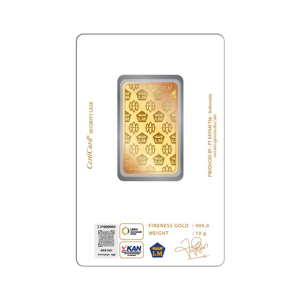 My Jewel Antam Logam Mulia Keping Emas [10 g/ 999.9‰ Fine Gold Certificate]-2
