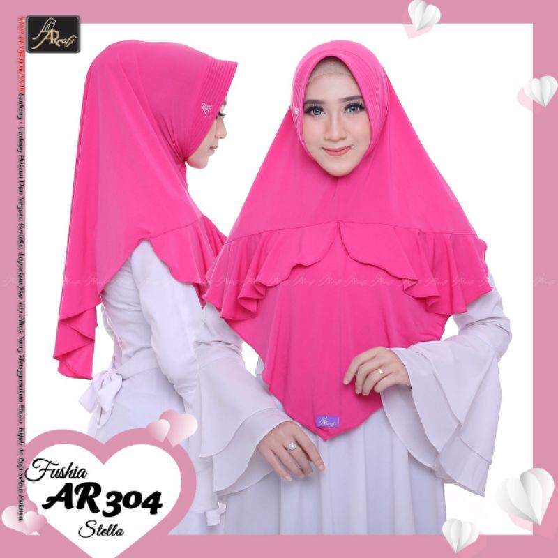 Bergo Hijab ArRafi AR304 - Jilbab Stella ArRafi