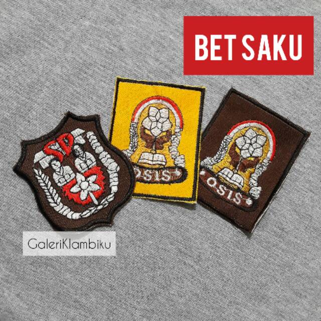 Bet Saku Bordir SD SMP dan SMA Badge Atribut Perlengkapan Seragam Sekolah