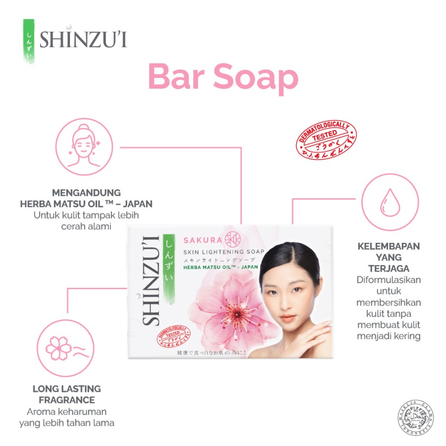 Shinzu'i Sabun Batang Sakura 85g