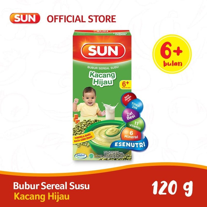 SUN Bubur Sereal Susu 120 g / SUN BUBUR CEREAL SUSU 120 Gr