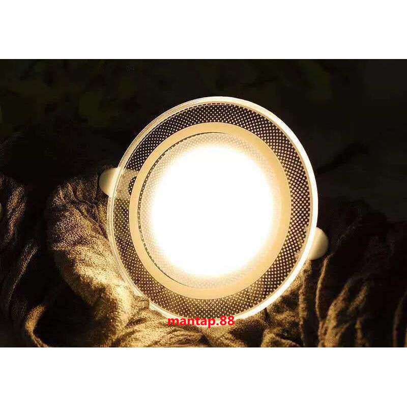 Lampu downlight 6watt 3 warna /kuning biru ungu/ lampu led 3 warna/ panel led/ lampu plafon