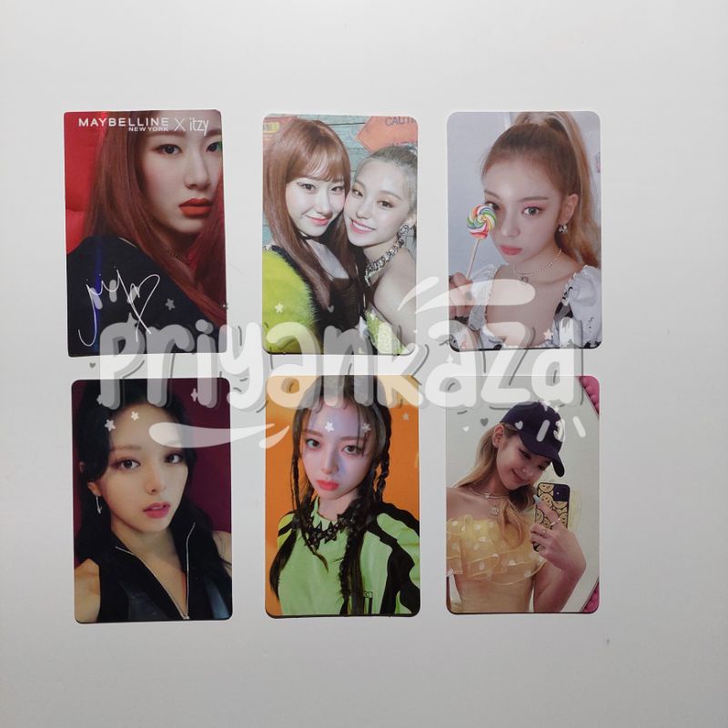 ityz photocard pc yeji lia ryujin chaeryeong yuna - wannabe not shy guess who nbd july CIL crazy in 
