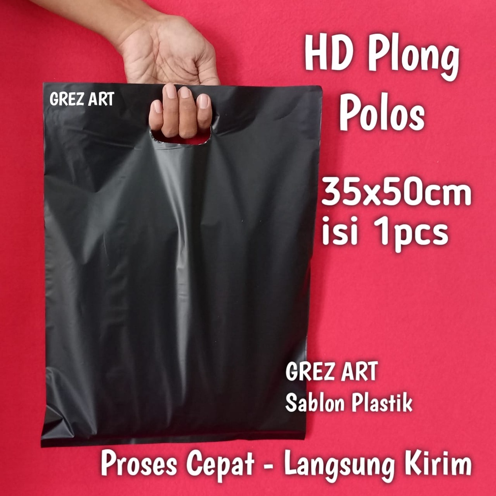 Plastik Plong HD Polos 35x50  (per pcs), Tebal / Plastik Olshop Pond