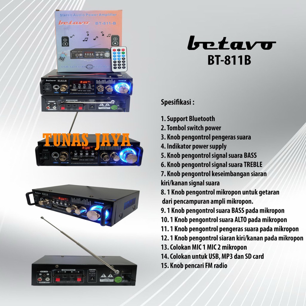 POWER AMPLI BETAVO BT811B AMPLI BETAVO BT 811B BETAVO BT-811 B